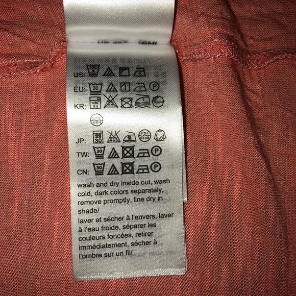 Calvin Klein Coral/Melon Chain Detail Top SzXL ECU - Picture 7 of 8